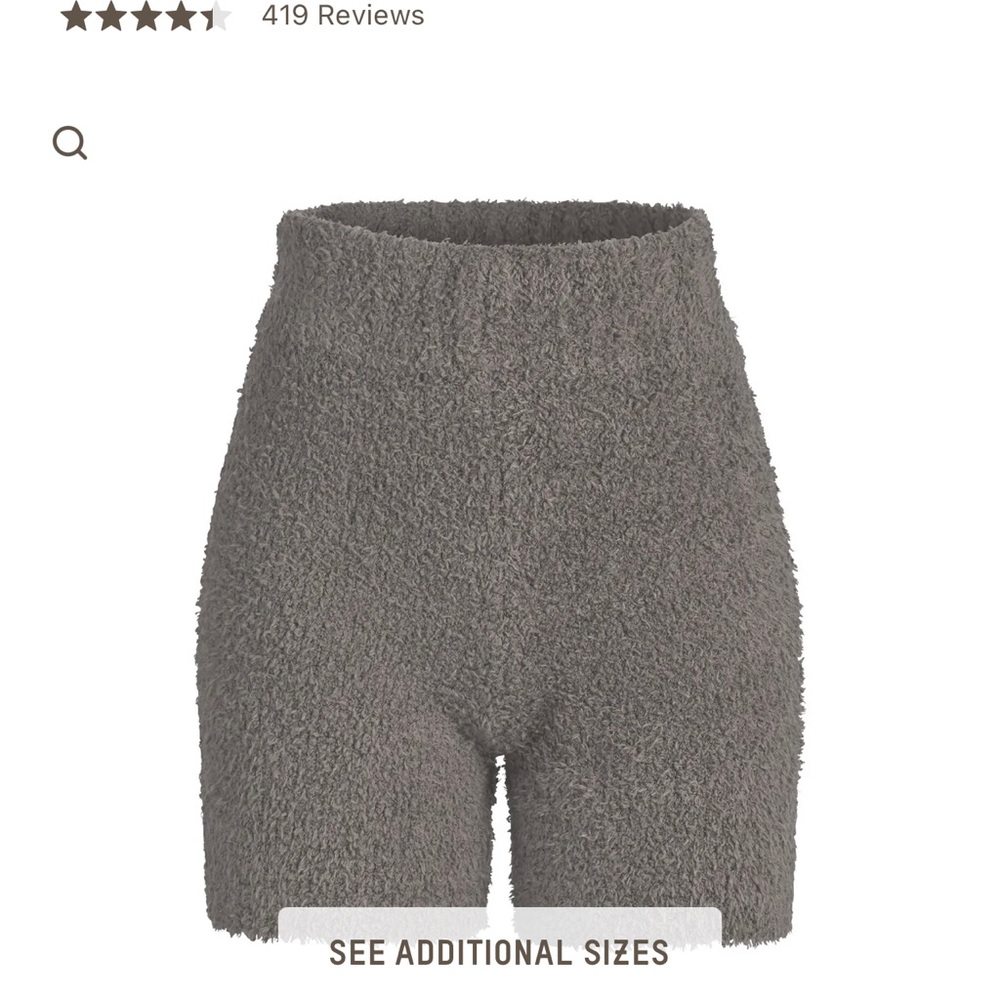 Grey Skims cozy shorts size M